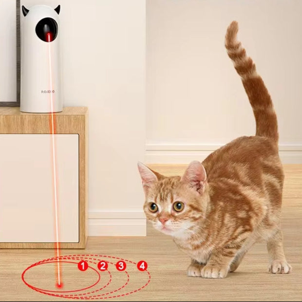 Automatic Cat Toys Interactive Smart Teasing Pet LED Laser Indoor Cat Toy Accessories Handheld Electronic Cat Toy for Dog
